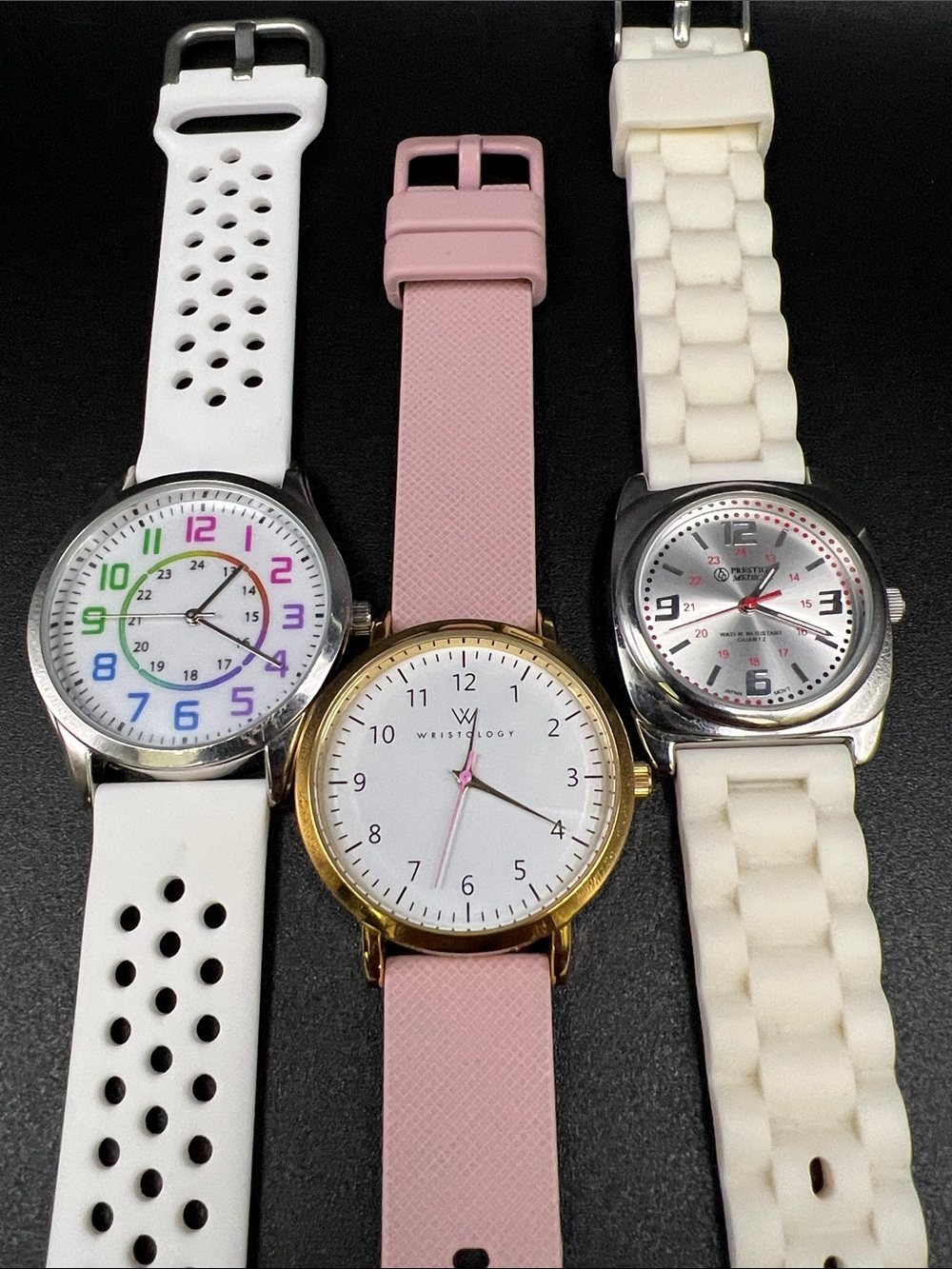 Lot of 3 Nurse’s Watches with New Batteries i.e. Prestige Medical, Wristology